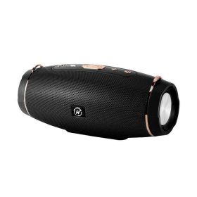 Portable Radio Powerful Subwoofer FM Wireless Caixa De Som Bluetooth Speaker Music Sound Box Blutooth For Large High Power Bass (Color: Black)